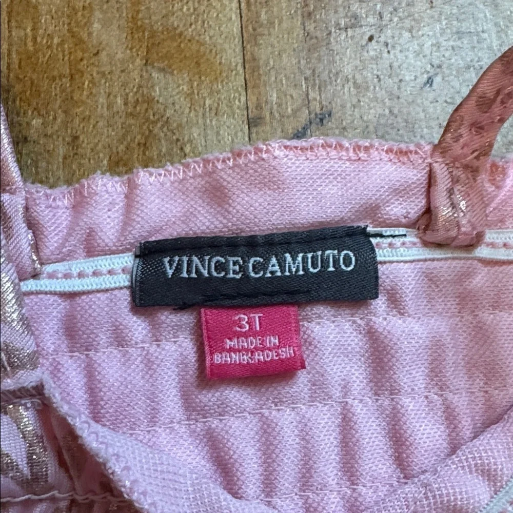 Vince Camuto Pink Smocked Bikini Set 3T leopard gold beach vacation summer